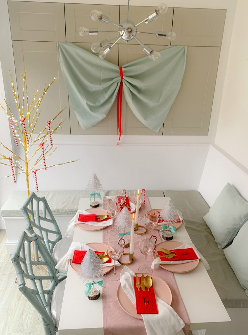 PERFECTLY PASTEL CHRISTMAS TABLE DECOR OH SO KEL