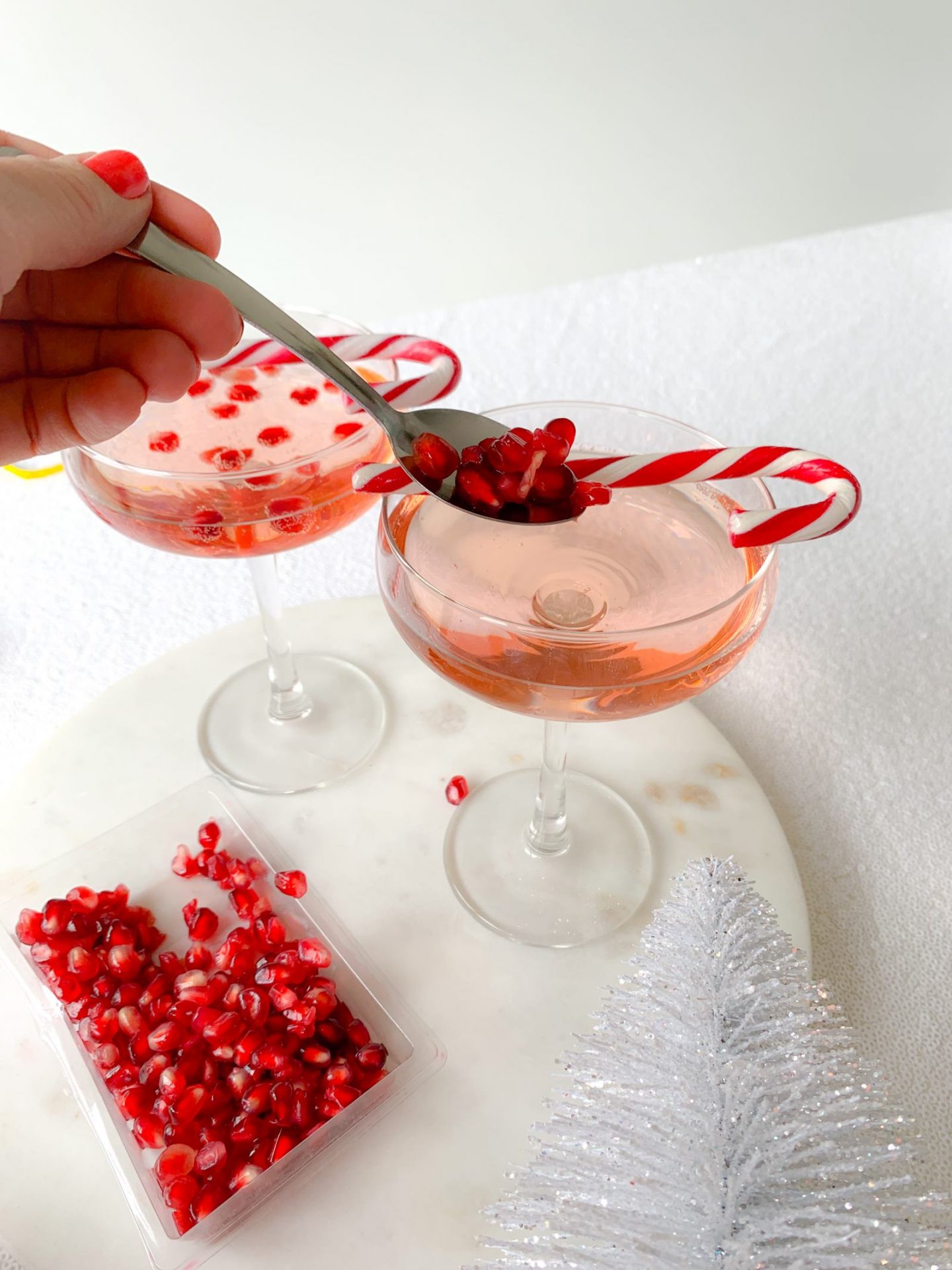 Pomegranate Fizz Christmas Cocktail Recipe