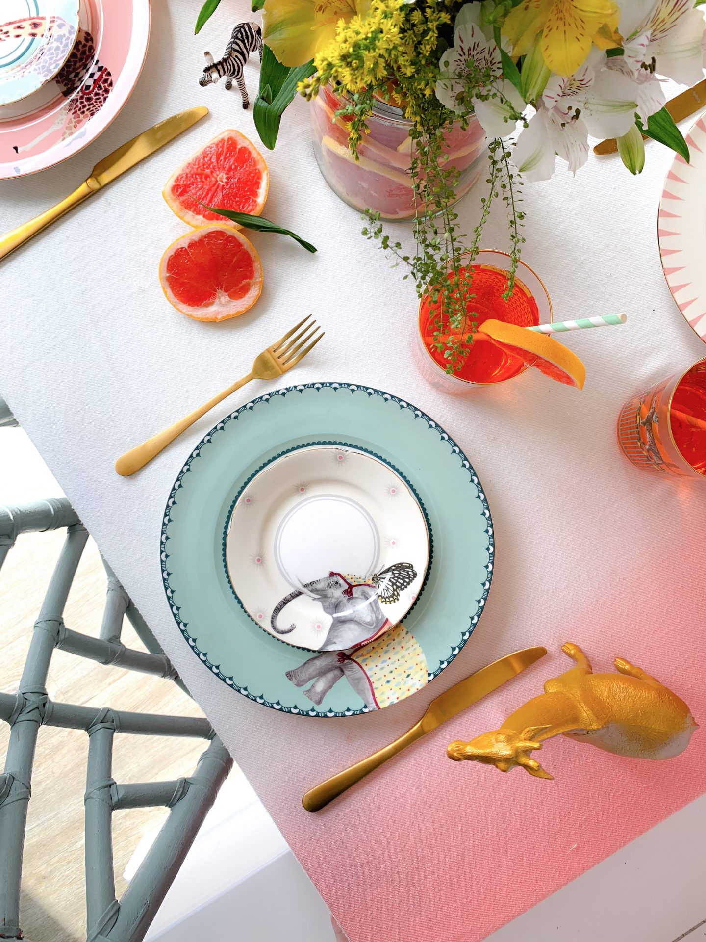 Animal Fair Tablescape with Yvonne Ellen
