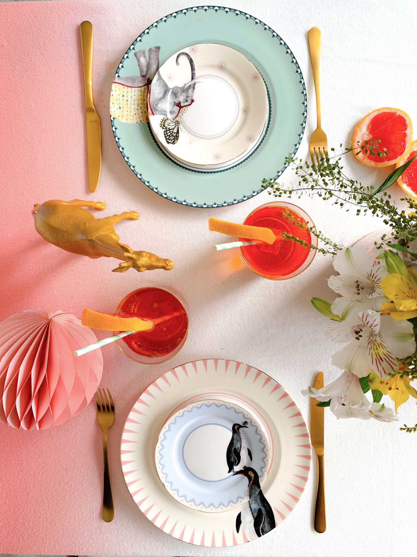Animal Fair Tablescape with Yvonne Ellen