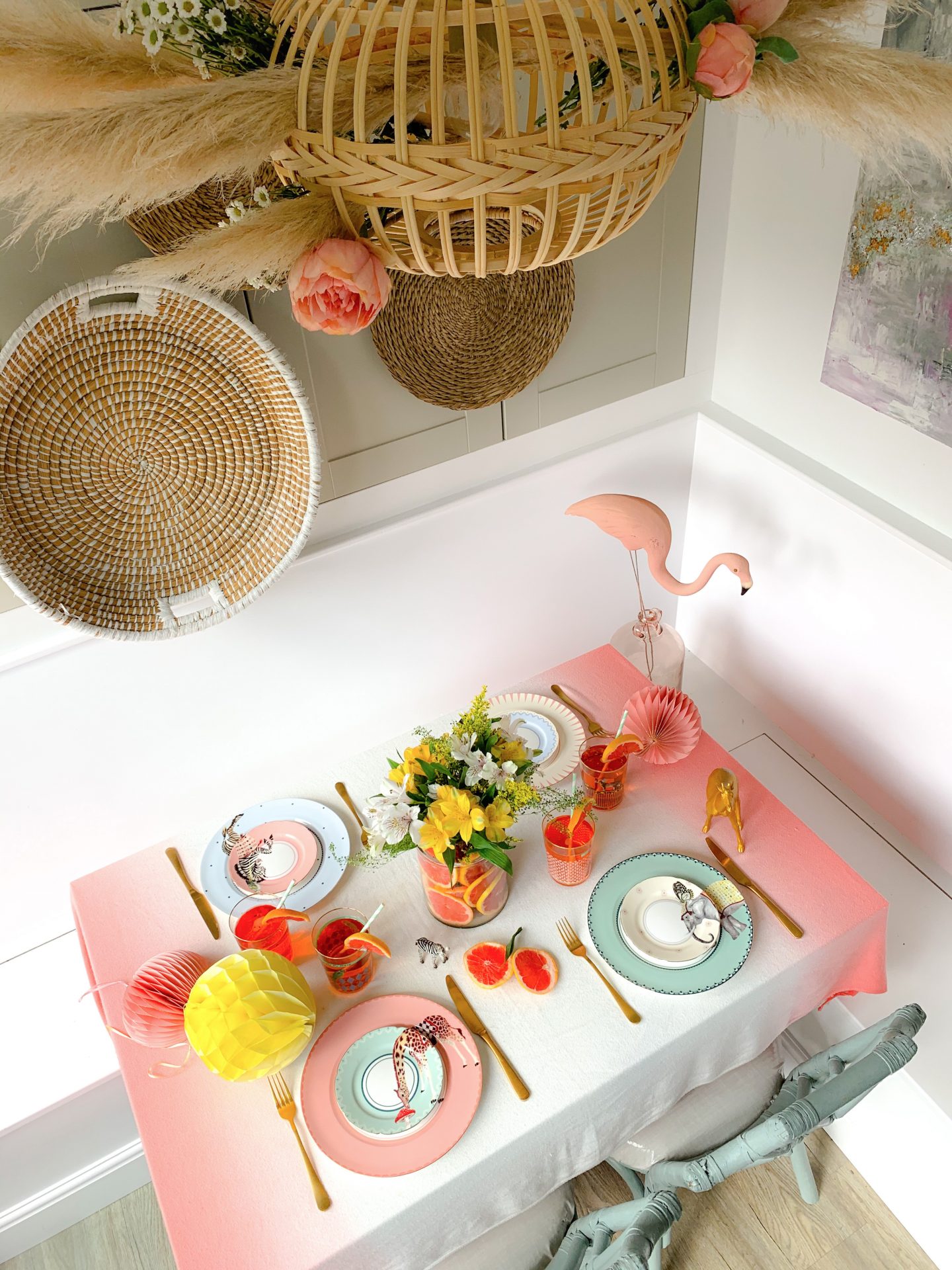 ANIMAL FAIR TABLESCAPE (+ SUMMER COCKTAIL RECIPE)