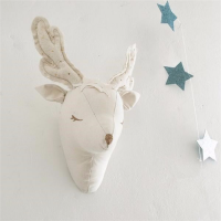 WHITE DEER HEAD WALL DECOR WHITE DEER HEAD WALL DECOR