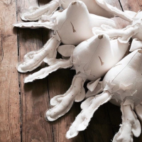 WHITE DEER HEAD WALL DECOR WHITE DEER HEAD WALL DECOR