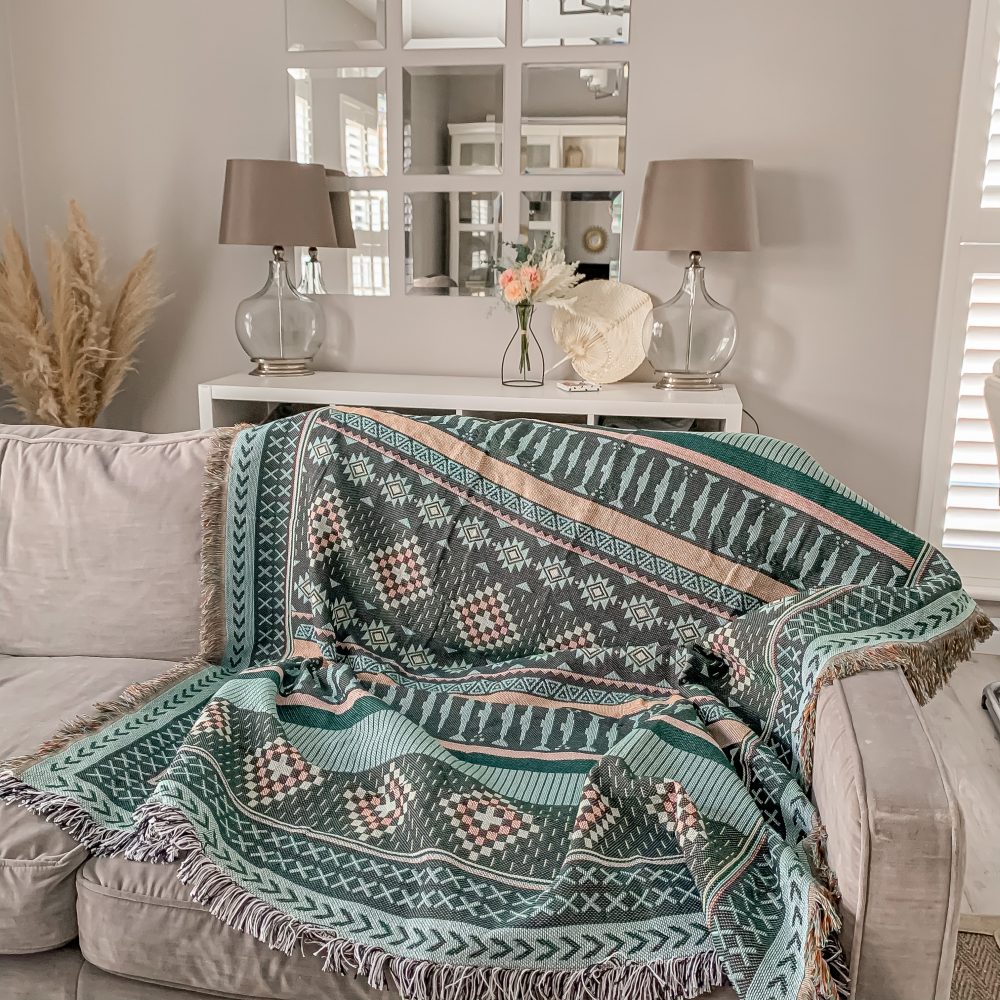 REVERSIBLE BOHO BLANKET • OH SO KEL