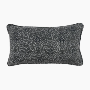 Carali Lumbar Pillow Charcoal Grey