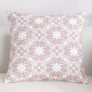 FLORINA PINK EMBROIDERED CUSHION COVER