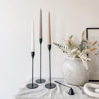 black candlestick set