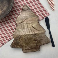 Christmas Tree Cheese Board with Spreader