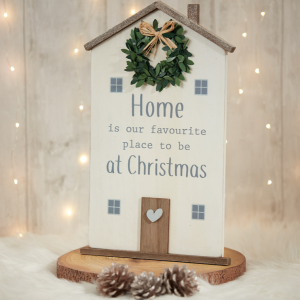 Wooden Christmas House Plaque 35cm