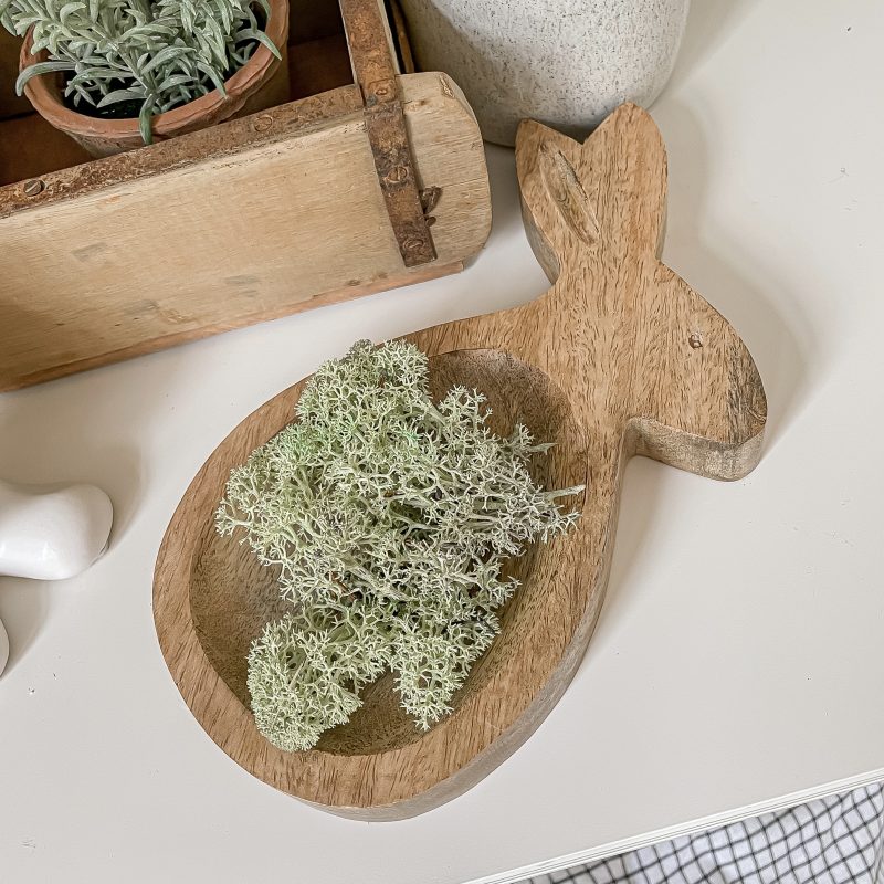 Mango Wood Bunny Dish
