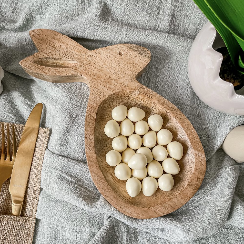 Mango Wood Bunny Dish