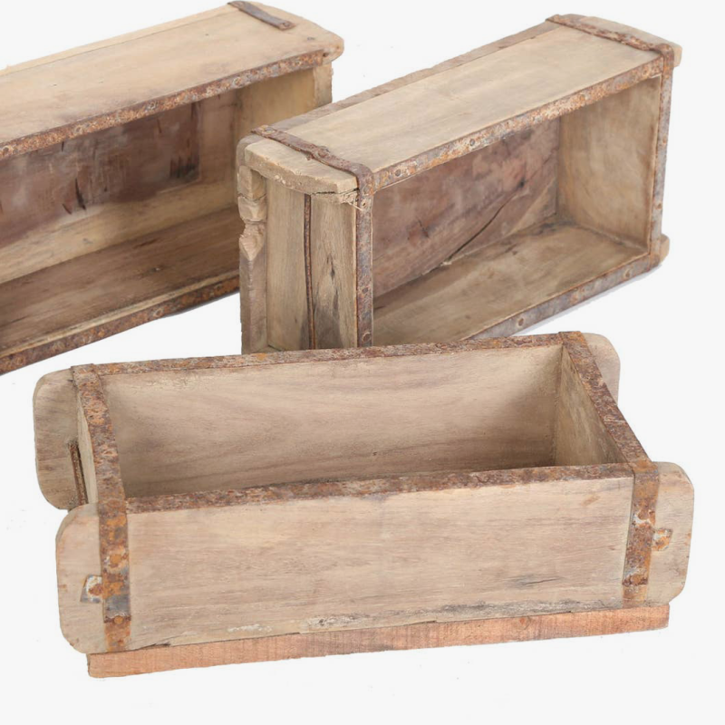 Reclaimed Indian Brick Mould Box