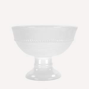 White Footed Pedestal Bowl