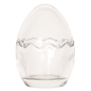 Clear Glass Egg Jar