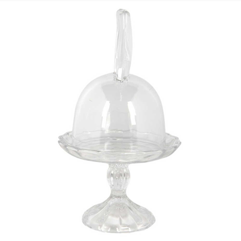 Clear Glass Bunny Ears Cloche