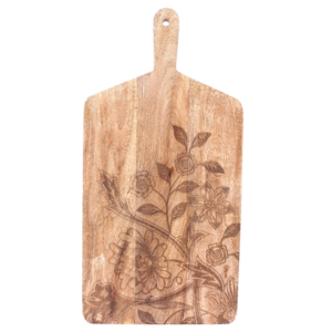 Floral Etched Chopping Board 50cm