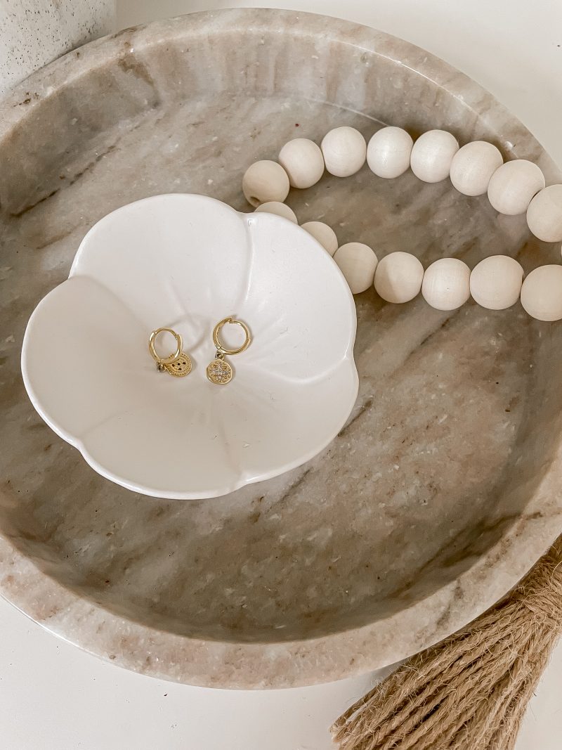 Small White Porcelain Flower Bowl